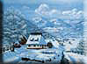 Village Under Snow